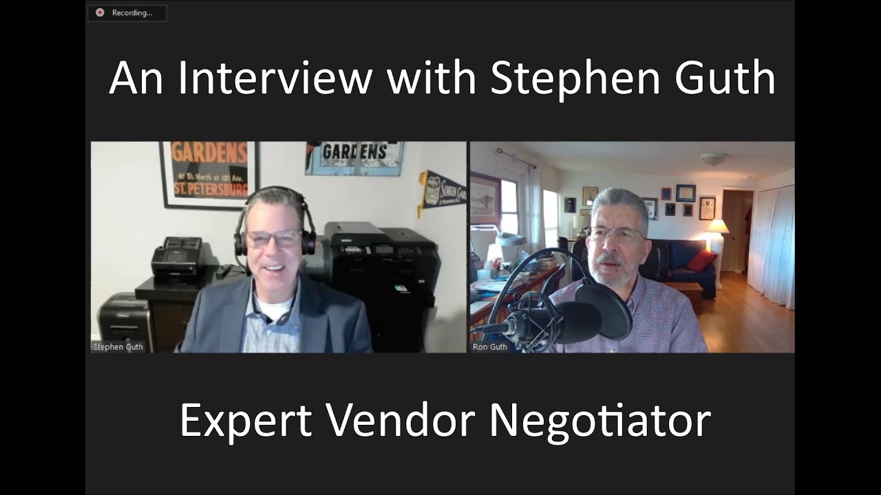 An Interview with Stephen Guth, Expert Vendor Negotiator