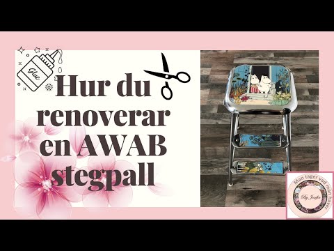Hur du renoverar en AWAB pall alternativt Lindqvist Motala kökspall, DIY