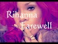 Rihanna Farewell Lyrics