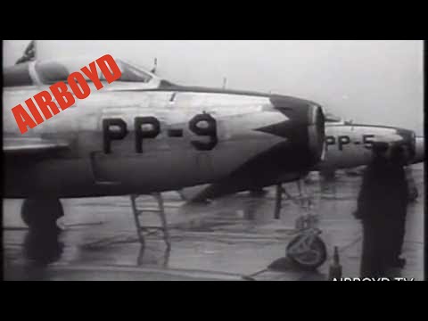 Republic F-84F Thunderstreaks Go To The Netherlands (1955)