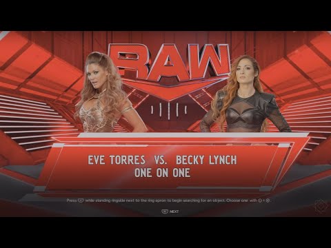WWE 2K24 - Eve Torres Vs Becky Lynch - Gameplay (4K UHD)