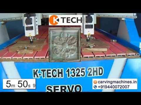 Double Head Wood Cutting CNC Router Machine