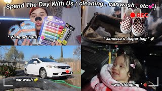 COME SPEND THE DAY WITH US ☀️( CAR WASH , WIC SHOPPING 🛍 & HAUL + more | PREGNANT at 15 👩‍👧💕