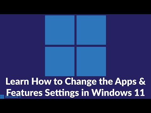 Learn How to Change the Apps & Features Settings in Windows 11 #tutorial #windows #windows11