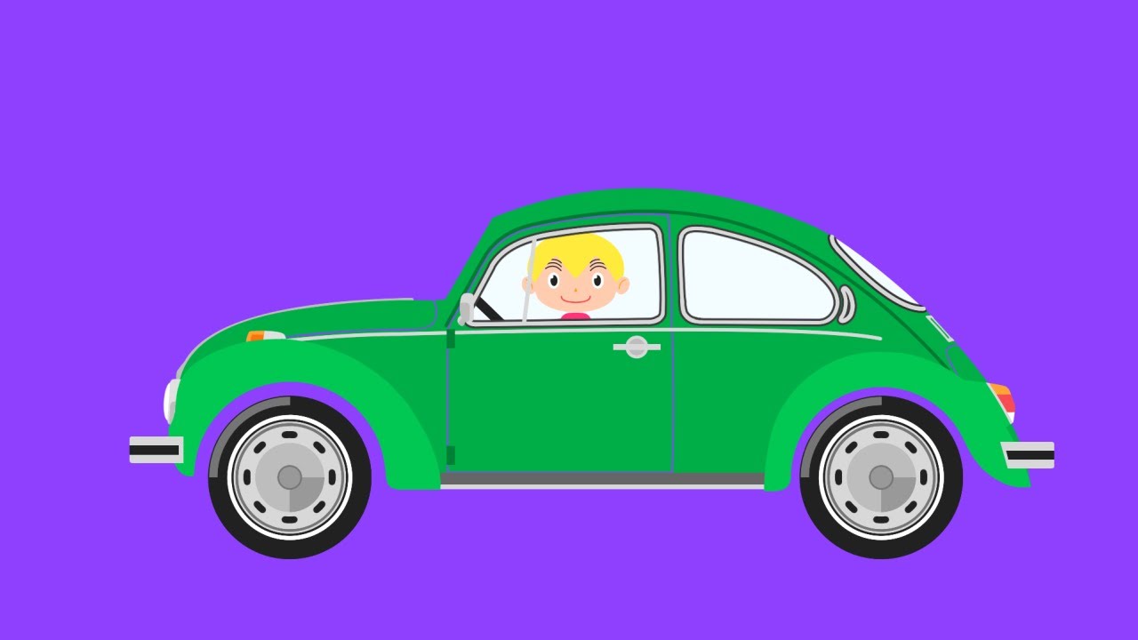 クラシックカーの絵を描きます【フォルクスワーゲン・ビートル | イクマンのはたらくのりもの】