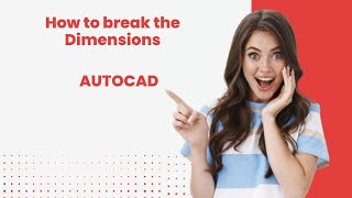 DIMBREAK Autocad, Dimension break autocad,Dimension line break,How to Break dimension,Extension line