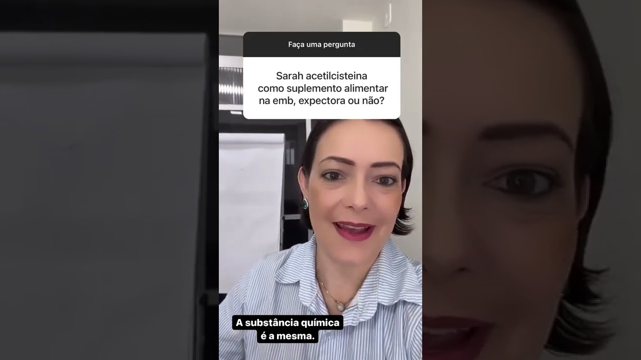 Acetilcisteina como suplemento alimentar na emb, expectora ou não? #shorts #farmacia #drogaria