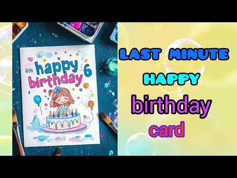 Happy birthday card/birthday card for freind-birthday card for hubby!! 5-minutes craft