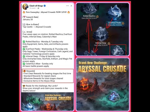 Clash of Kings: New Gameplay: Abyssal Crusade.