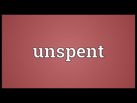 Unspent Meaning