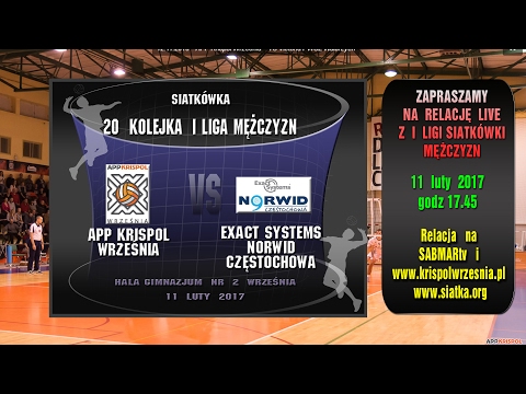 I Liga siatkówki APP KRISPOL Września -  Exact Systems Norwid Częstochowa