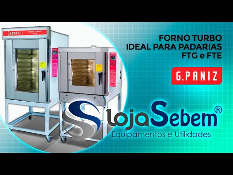 Forno Elétrico Turbo Industrial para Padaria 10 Esteiras FTE 300 Gpaniz