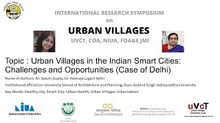 SGNLS22289 Urban Villages in the Indian Smart Cities : Challenges and Opportunities ( case of Delhi)
