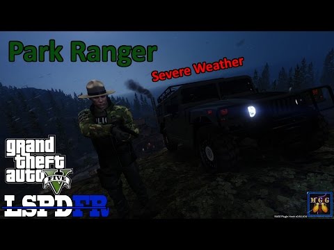 Park Ranger Patrol During a Severe Thunderstorm GTA 5 LSPDFR Episode 108