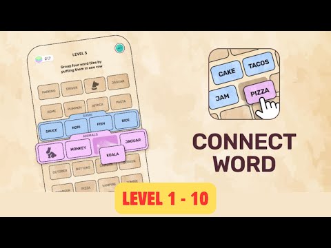 Connect Word Game Walkthrough | Levels 1 to 10 - YouTube