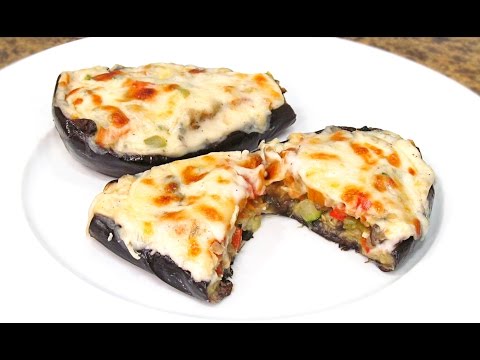 Cómo hacer Berenjenas Rellenas de Verduras | Receta Fácil!