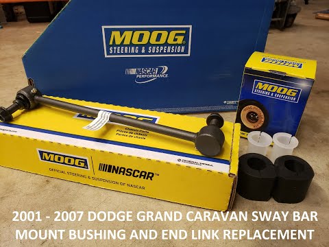 ✅  DETAILED 2001 - 2007 DODGE GRAND CARAVAN SWAY BAR MOUNTING BUSHING AND END LINK REPLACEMENT