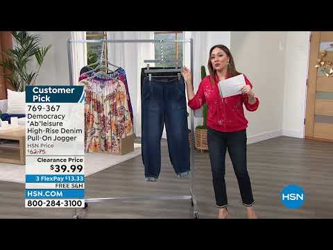 Democracy "Ab"leisure PullOn HighRise Denim Jogger