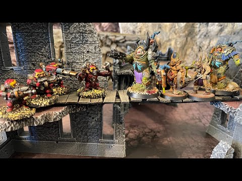 Grimdark Future Firefight - Dwarf Guilds Vs Plague Disciples (250 points) Battle Report S2E5