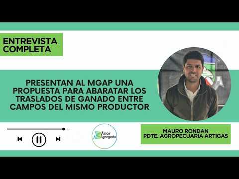 Mauro Rondan, Pdte  Sociedad Agropecuaria Artigas