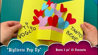 Biglietto Pop Up, divertente biglietto facile da creare con i bambini e ideale per ogni occasione