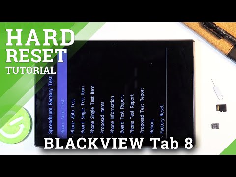 How to Hard Reset BLACKVIEW Tab 8 using Factory Mode – Restore Defaults / Erase Storage