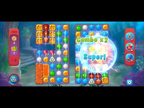 Fishdom Hard Level 11050 (with Double Bomb booster) @choraelmin