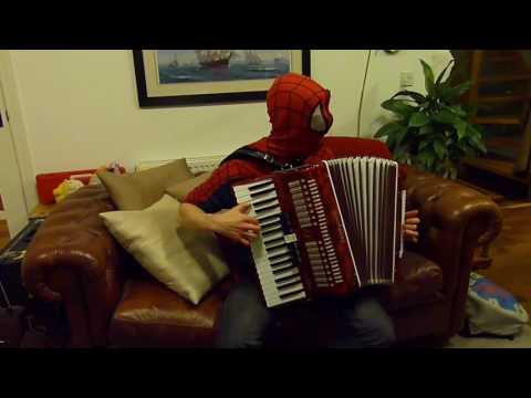 Spiderman plays the pizza song (from spiderman 2 the game)