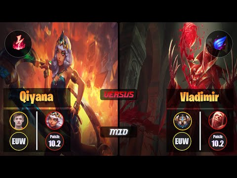 Nemesis QIYANA (Mid) [Electrocute] VS VLADIMIR - Challenger EUW Patch 10.2