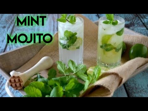 Mojito Sparkling Light & Refreshing Mint & Lime Drink Recipe in Urdu Hindi - By Village Fast Food