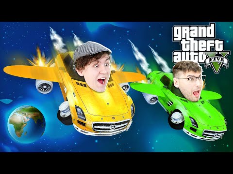 MIT FLIEGENDEN AUTOS um die WELT DÜSEN?! - GTA 5