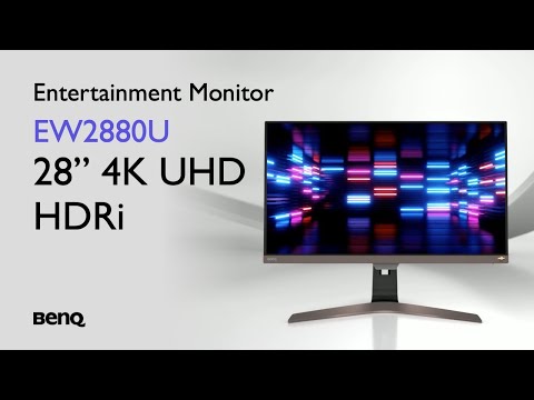 27 inch benq ew2880u led monitor, flat screen, 1080p (1920x1...