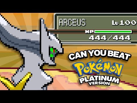 CAN YOU BEAT POKEMON PLATINUM WITH ONLY A LEVEL 100 ARCEUS?!