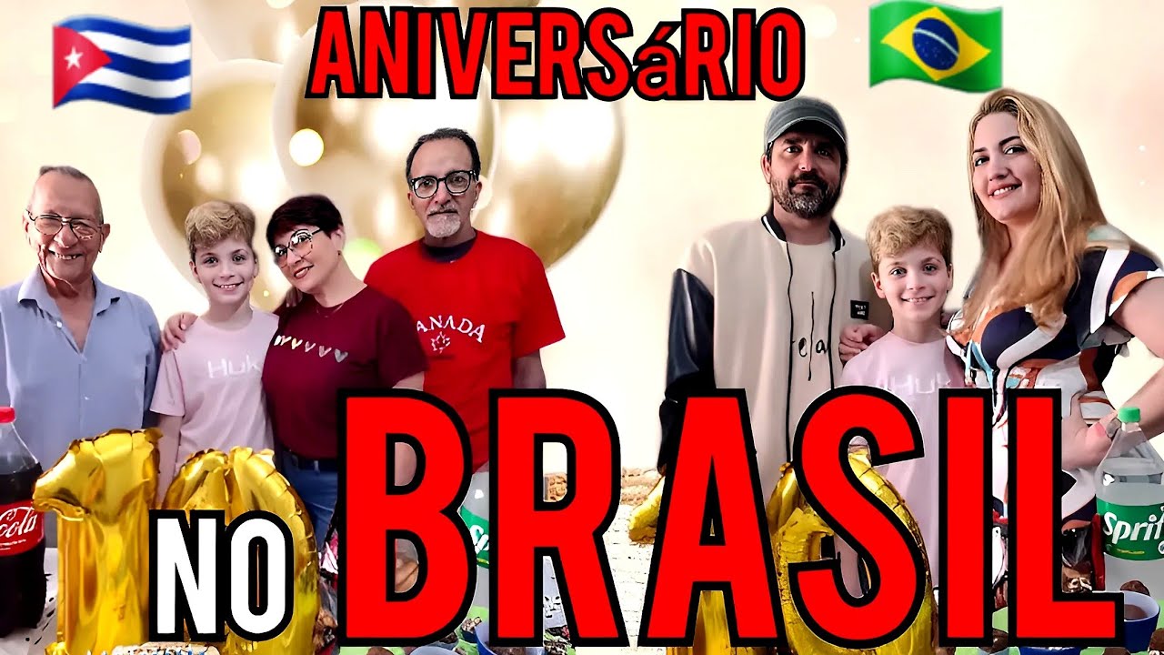 CRIANÇA CUBANA TEM NOVA EXPERIÊNCIA NO BRASIL. ASSIM FOI O ANIVERSÁRIO DO MEU FILHO. Cubanos no 🇧🇷