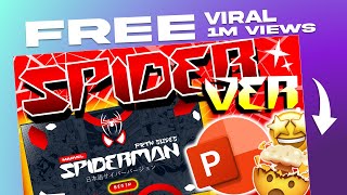 🔥 1 MILLION VIEWS ON TIKTOK 😱🔥SPIDERMAN POWERPOINT TEMPLATE!💥