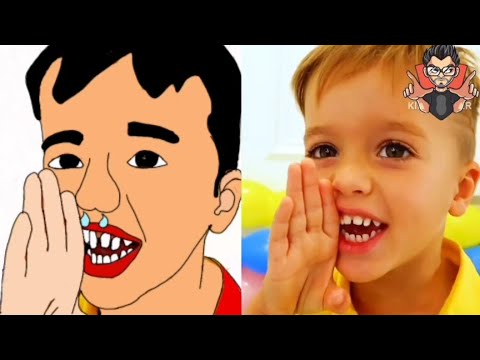 Vlad and nikita kids play with balloons funny meme drawing video | vald | Niki | vlad and niki funny