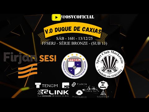 FIRJAN SESI X MACKENZIE - SUB 13 - SÉRIE BRONZE - FFSERJ - 13/12/25 - AO VIVO