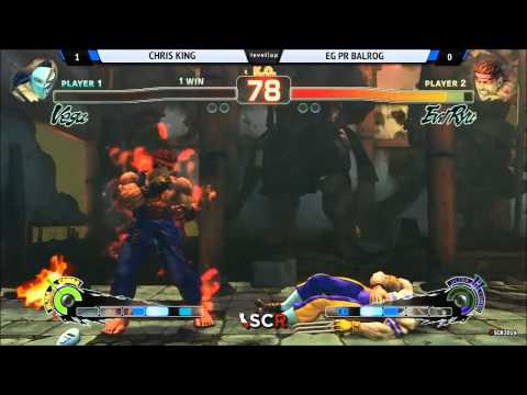 USF4 CHRIS KING VS EG PR BALROG - Socal Regionals 2014 Day 1 GRAND FINALS