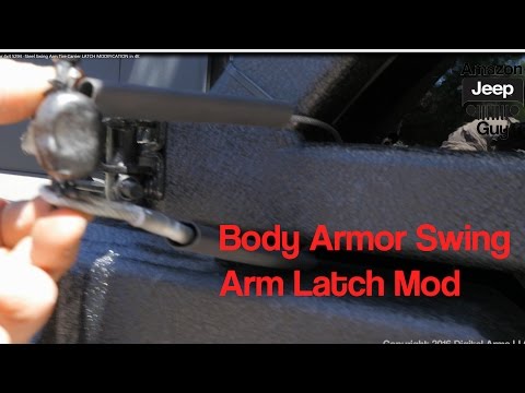Body Armor 4x4 5294  Steel Swing Arm Tire Carrier LATCH MODIFICATION in 4K