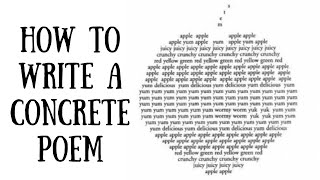 Writing Concrete Poetry: Creative Writing Experiment