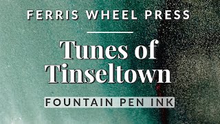 🐳✨ Tunes of Tinseltown Teal Fountain Pen Ink Swatching and Comparison #fountainpenink #fountainpens