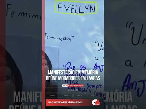 Manifestação em memória reúne moradores em Lavras #Shorts