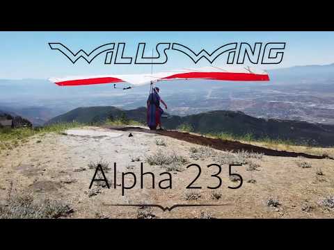 The New Wills Wing Alpha 235 Hang Glider (no sound)