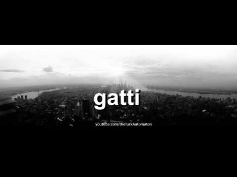 How to pronounce gatti in German
