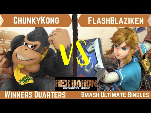 Rex Baron 4 Winners Quarter Final - ChunkyKong (Donkey Kong) Vs. FlashBlaziken (Link)
