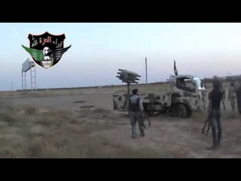 استهداف  قوات النظام في مطار الطبقة من قبل لواء العزة لله في محافظة الرقة