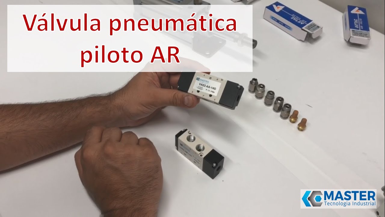 Válvula pneumática com piloto ar