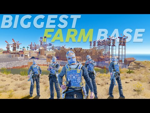 We Made The BIGGEST FARM BASE - Rust