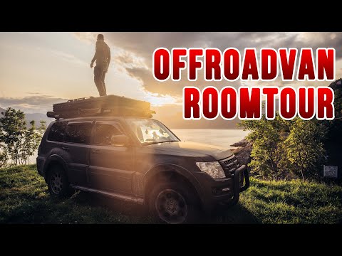 ROOMTOUR Mitsubishi Pajero - Vanlife with roof tent in Norway
