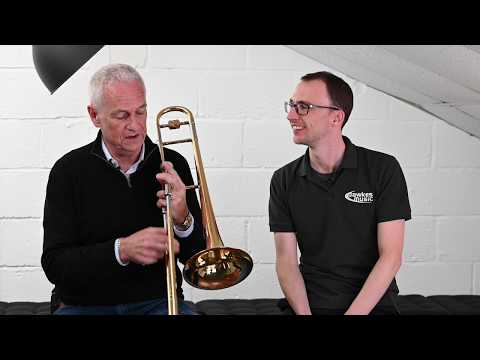 Yamaha YSL-891Z Professional Trombone - Clear Lacquer with Yellow Brass Bell image 3